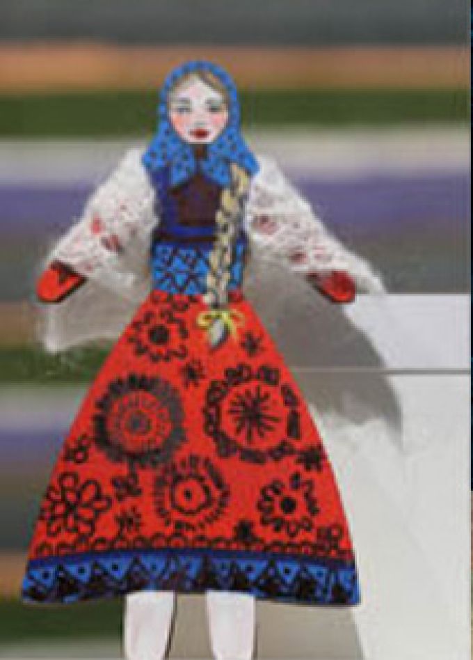 Музейное занятие по росписи "Любушка"