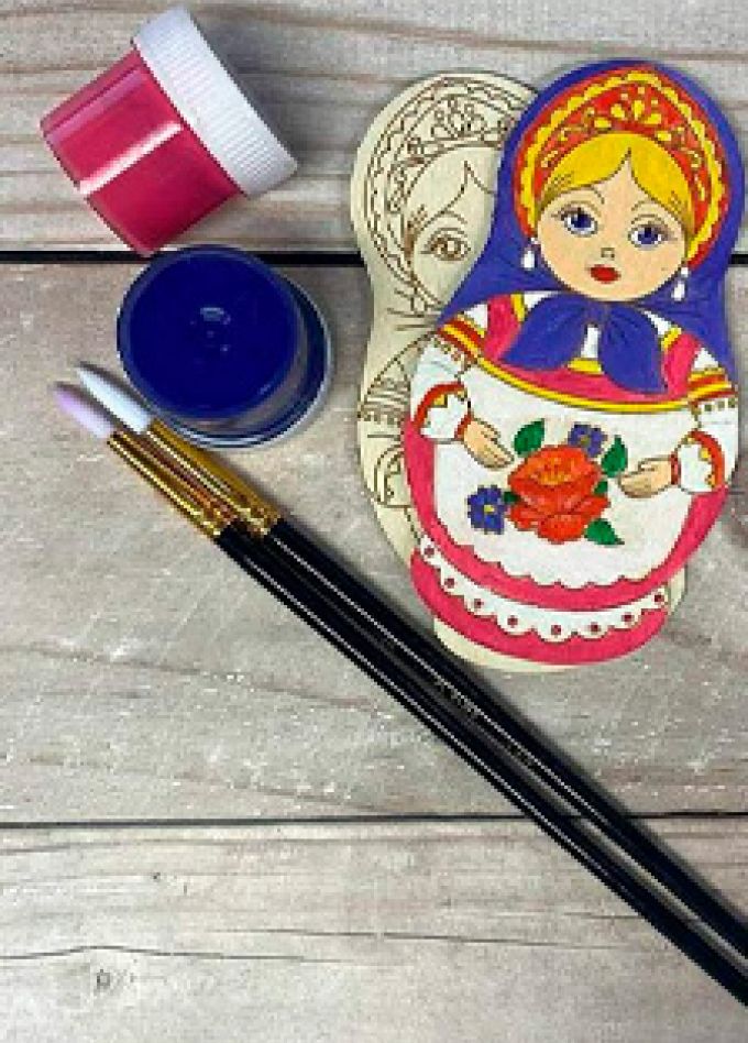 Русская матрешка. Мастер-класс по росписи деревянной игрушки
