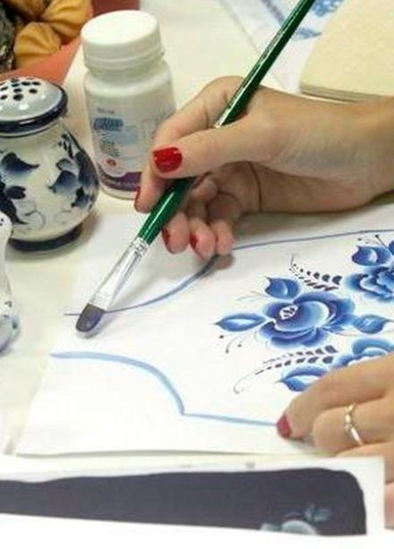 Гжель. Мастер-класс по росписи